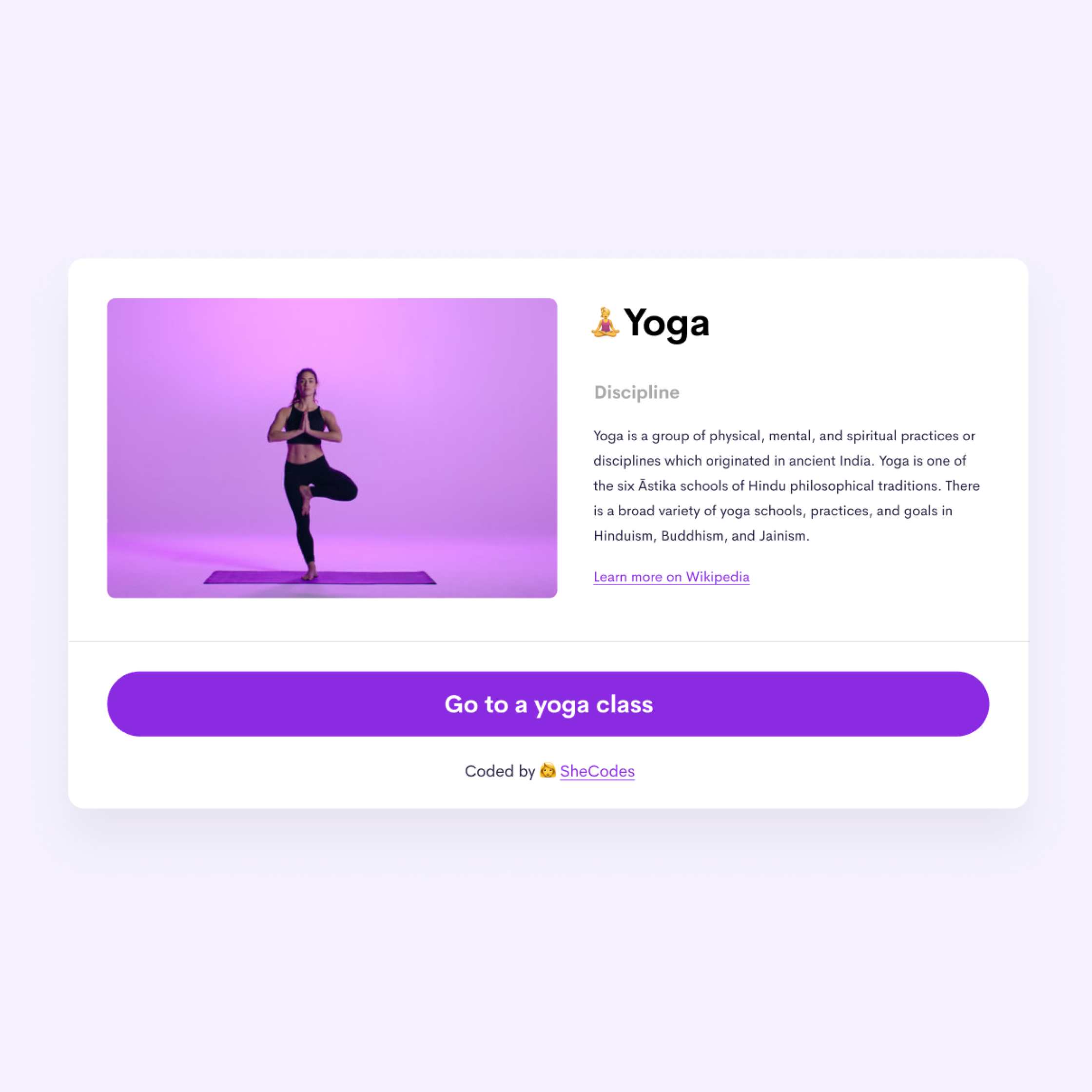 woman doing yoga on an app screenshot